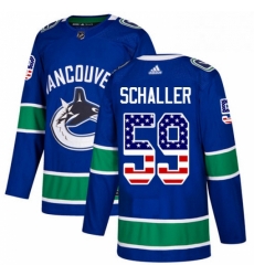 Vancouver Canucks 59 Tim Schaller Blue USA Flag Fashion NHL jersey Vancouver Canucks 59 Tim Schaller Blue USA Flag Fashion NHL jersey