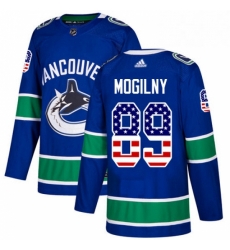 Vancouver Canucks 89 Alexander Mogilny Blue USA Flag Fashion NHL jersey Vancouver Canucks 89 Alexander Mogilny Blue USA Flag Fashion NHL jersey