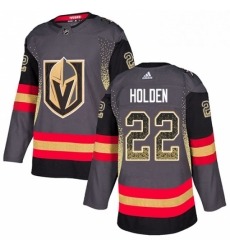 Vegas Golden Knights 22 Nick Holden Black Drift Fashion NHL jersey