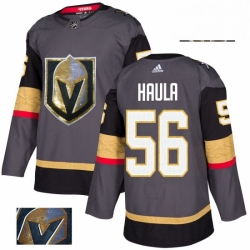 Vegas Golden Knights 56 Erik Haula Gray Fashion Gold NHL jersey