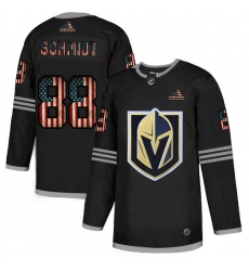 Vegas Golden Knights 88 Nate Schmidt Black USA Flag Fashion Jersey