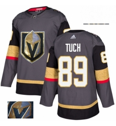 Vegas Golden Knights 89 Alex Tuch Gray Fashion Gold NHL jersey
