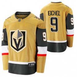 Vegas Golden Knights 9 Jack Eichel Alternate Gold Player NHL Jersey