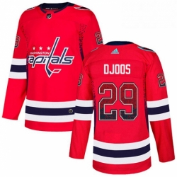 Washington Capitals 29 Christian Djoos Red Drift Fashion NHL jersey