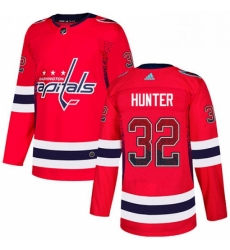 Washington Capitals 32 Dale Hunter Red Drift Fashion NHL jersey