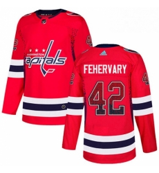Washington Capitals 42 Martin Fehervary Red Drift Fashion NHL jersey