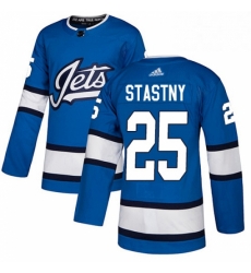 Winnipeg Jets 25 Paul Stastny Blue Alternate NHL jersey