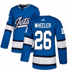 Winnipeg Jets 26 Blake Wheeler Blue Alternate NHL jersey