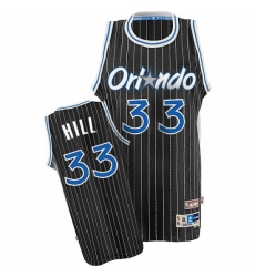 Adidas Orlando Magic 33 Grant Hill Black Throwback NBA Jersey