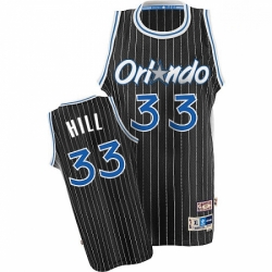 Adidas Orlando Magic 33 Grant Hill Black Throwback NBA Jersey