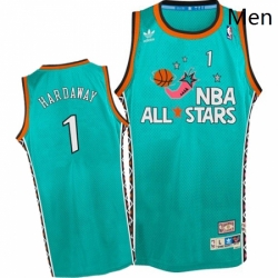 Mitchell and Ness Orlando Magic 1 Penny Hardaway Authentic Light Blue 1996 All Star Throwback NBA Jersey