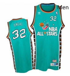 Mitchell and Ness Orlando Magic 32 Shaquille ONeal Authentic Light Blue 1996 All Star Throwback NBA Jersey