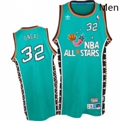 Mitchell and Ness Orlando Magic 32 Shaquille ONeal Authentic Light Blue 1996 All Star Throwback NBA Jersey