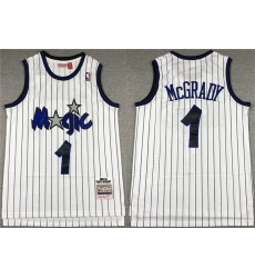 Orlando Magic 1 Tracy McGrady 2003-04 White Stitched Jersey