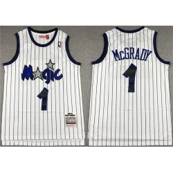 Orlando Magic 1 Tracy McGrady 2003-04 White Stitched Jersey