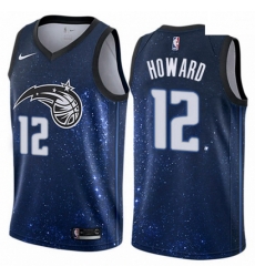 Orlando Magic 12 Dwight Howard Blue NBA jerseyCity Edition 
