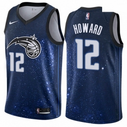 Orlando Magic 12 Dwight Howard Blue NBA jerseyCity Edition 