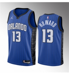 Orlando Magic 13 Jett Howard Blue 2023 Draft Statement Edition Stitched Basketball Jersey