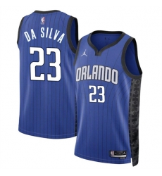 Orlando Magic 23 Tristan Da Silva Blue 2024 Draft Statement Edition Stitched Basketball Jersey