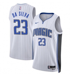 Orlando Magic 23 Tristan Da Silva White 2024 Draft Association Edition Stitched Basketball Jersey