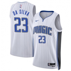 Orlando Magic 23 Tristan Da Silva White 2024 Draft Association Edition Stitched Basketball Jersey