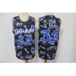 Orlando Magic 32 Shaquille O'Neal Black Tear Up Pack Hardwood Classics Swingman Jersey