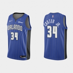 Orlando Magic 34 Wendell Carter Jr Blue Icon Edition Stitched Swingman Jersey