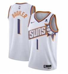 Phoenix Suns 1 Devin Booker White 2023 Association Edition Stitched Basketball Jersey