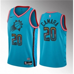 Phoenix Suns 20 Toumani Camara Blue 2023 Draft City Edition Stitched Basketball Jersey