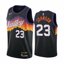 Phoenix Suns 23 Cameron Johnson Black NBA Swingman 2020 21 City Edition Jersey