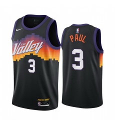 Phoenix Suns 3 Chris Paul Black NBA Swingman 2020 21 City Edition Jersey