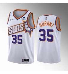 Phoenix Suns 35 Kevin Durant White 2023 Association Edition Stitched Basketball Jersey