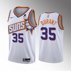 Phoenix Suns 35 Kevin Durant White 2023 Association Edition Stitched Basketball Jersey