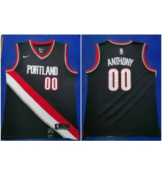 Portland Trail Blazers 00 Carmelo Anthony Black 2019 20 Swingman Jersey