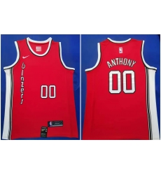 Portland Trail Blazers 00 Carmelo Anthony Red 2019 20 Swingman Jersey