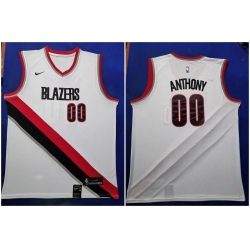 Portland Trail Blazers 00 Carmelo Anthony White 2019 20 Swingman Jersey