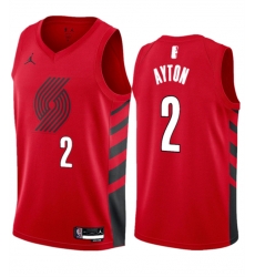 Portland Trail Blazers 2 Deandre Ayton Red 2023 Statement Edition Stitched Basketball Jersey Portland Trail Blazers 2 Deandre Ayton Red 2023 Statement Edition Stitched Basketball Jersey