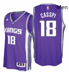 Sacramento Kings 18 Omri Casspi 2016 17 Seasons Purple Road Swingman jersey