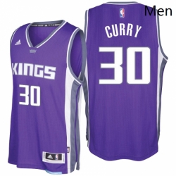 Sacramento Kings 30 Seth Curry 2016 17 Seasons Purple Road Swingman jersey