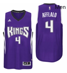Sacramento Kings 4 Arron Afflalo Road Purple Swingman jersey