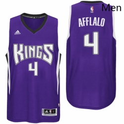 Sacramento Kings 4 Arron Afflalo Road Purple Swingman jersey