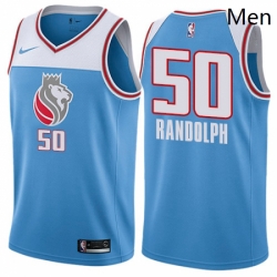 Sacramento Kings 50 Zach Randolph Blue NBA jersey City Edition