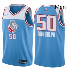 Sacramento Kings 50 Zach Randolph Swingman Blue City Edition NBA jersey