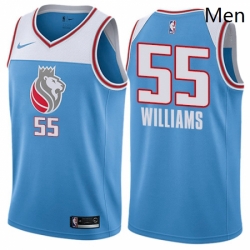 Sacramento Kings 55 Jason Williams Swingman Blue City Edition NBA jersey