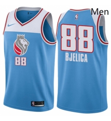 Sacramento Kings 88 Nemanja Bjelica Swingman Blue City Edition NBA jersey