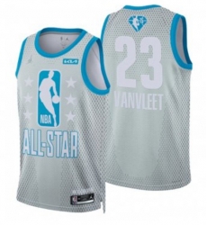 2022 All-Star #23 Fred VanVleet Gray Stitched Basketball Jersey