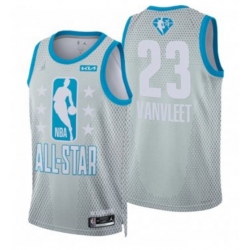 2022 All-Star #23 Fred VanVleet Gray Stitched Basketball Jersey