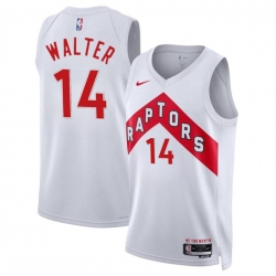 Toronto Raptors 14 Ja'Kobe Walter White 2024 Draft Association Edition Stitched Basketball Jersey