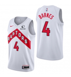 Toronto Raptors #4 Scottie Barnes Association Edition White Jersey
