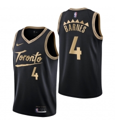 Toronto Raptors #4 Scottie Barnes City Edition Black Jersey
